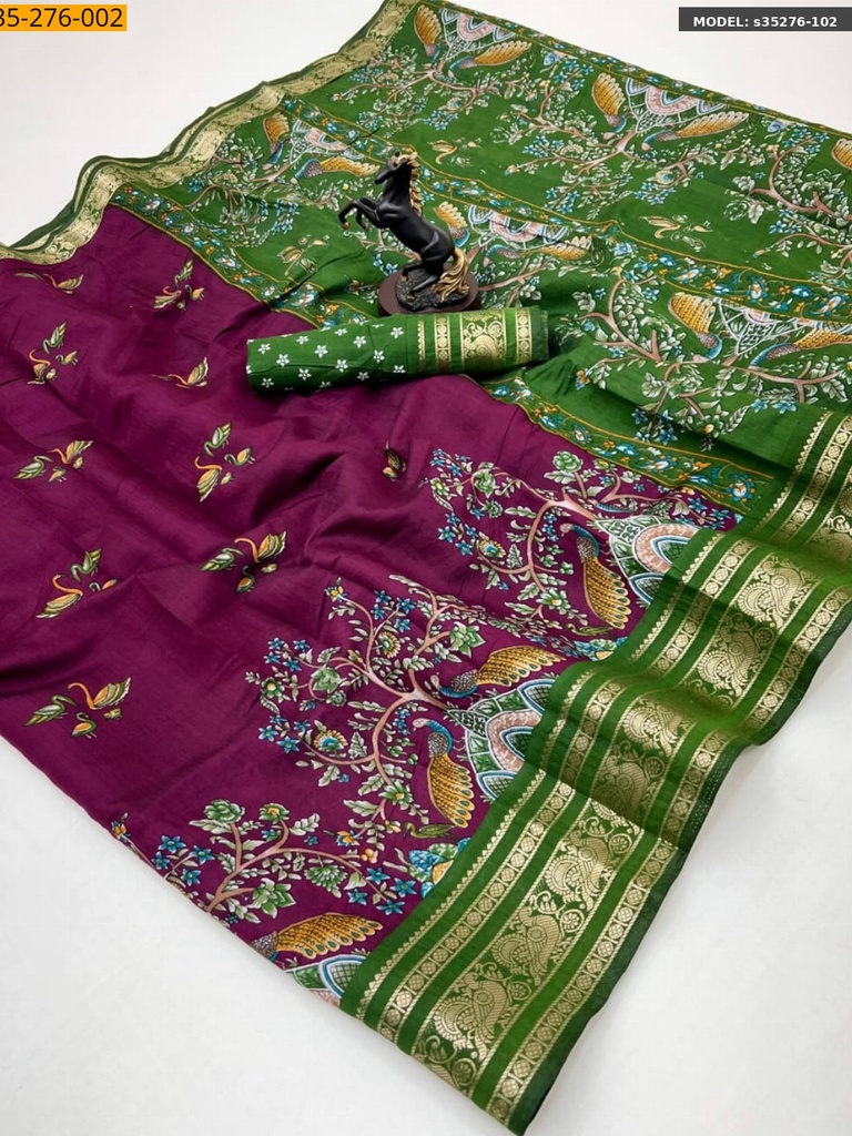 Fancy Viscose silk saree