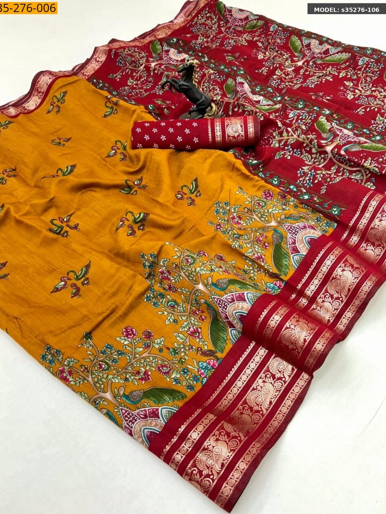 Fancy Viscose silk saree