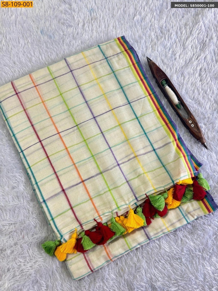 [S850001-100] Dola Silk Saree (S850001-100)