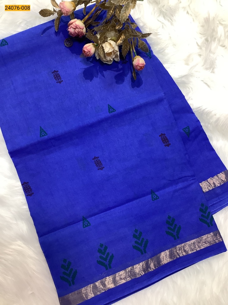 Sungudi cotton printed sarees