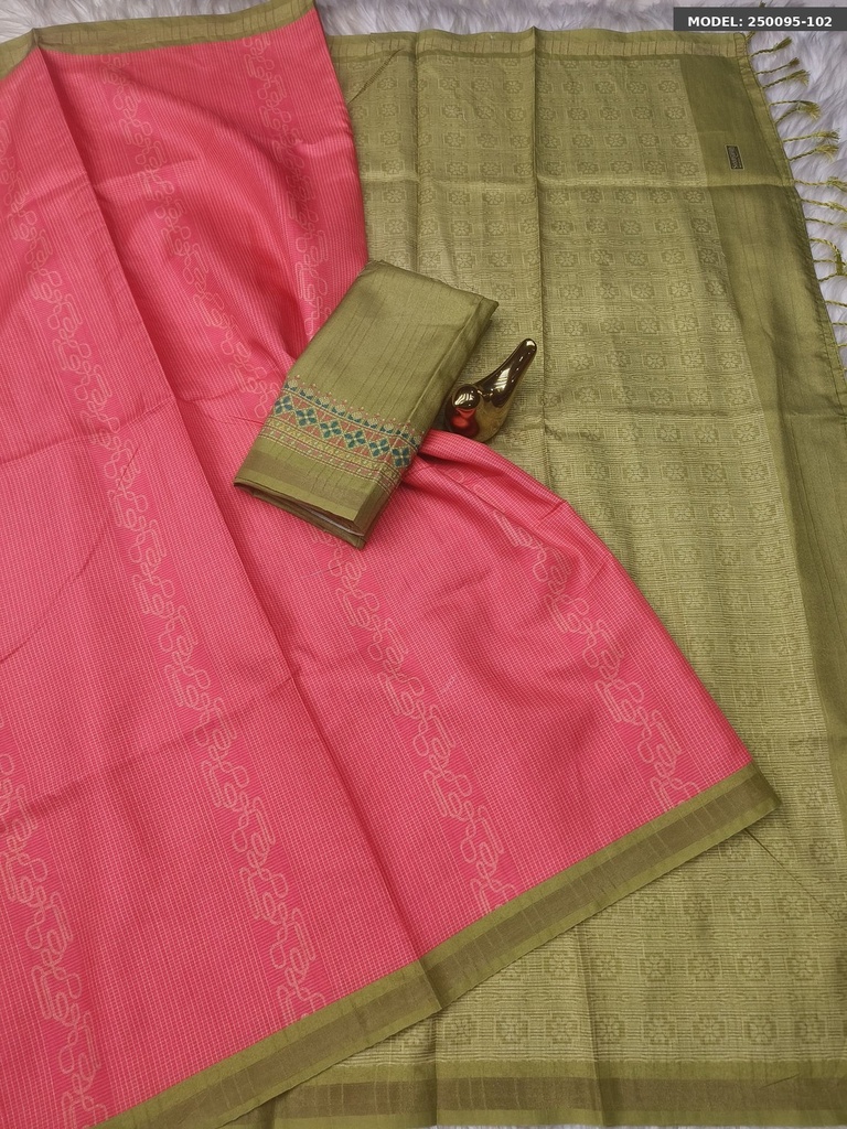 Fancy kamlam silk sarees