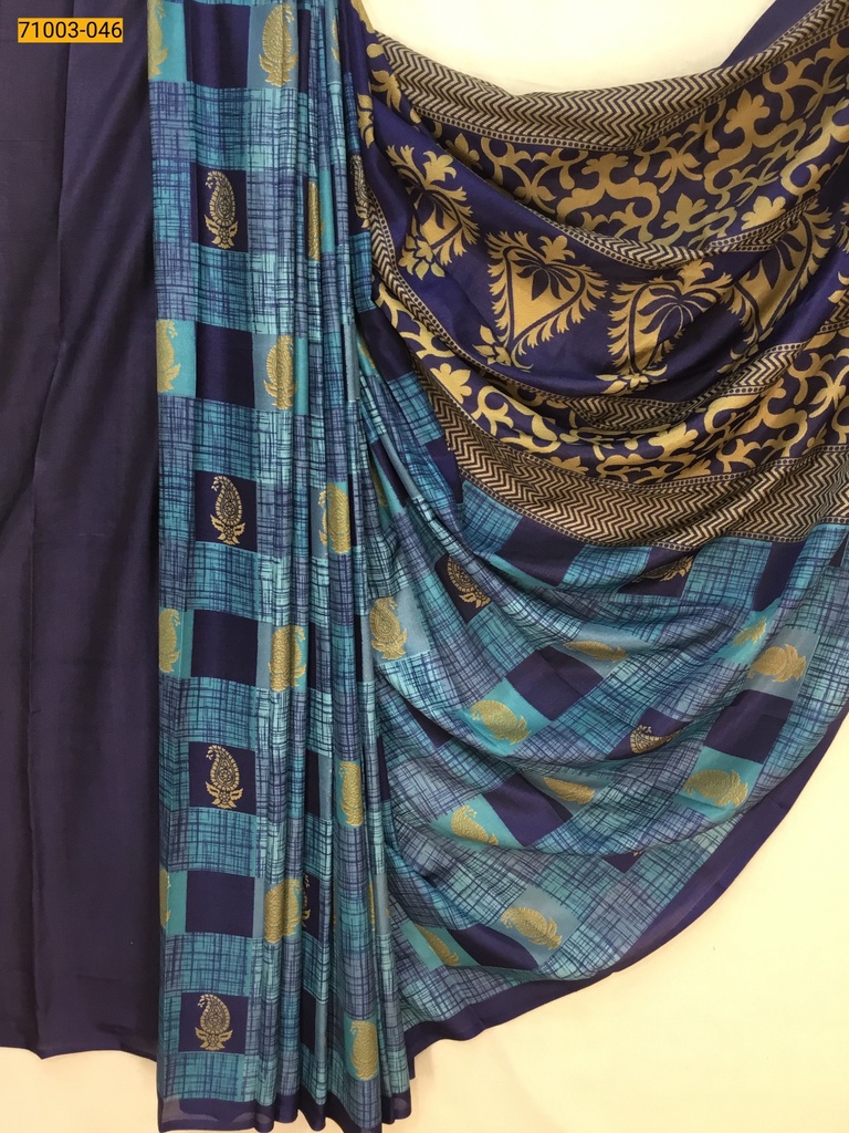 [71003-046] Fancy malgudi silk sarees (71003-046)