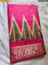 Fancy Tusser peacock printed saree