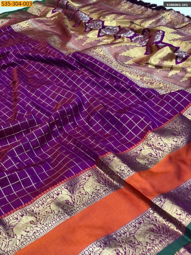 [S380001-101] fancy Dola silk Sarees (S380001-101)
