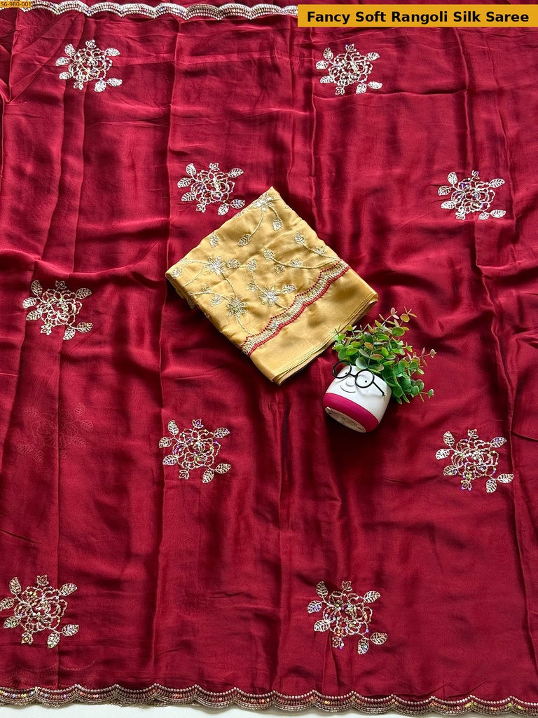 [Fancy Soft Rangoli Silk Saree] Fancy Soft Rangoli Silk Saree