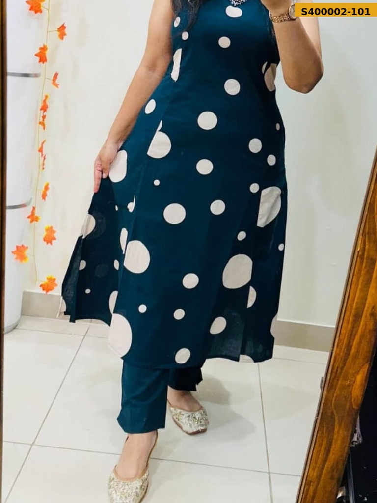 [S400002-101] Fancy cotton co-ord set (S400002-101, S)