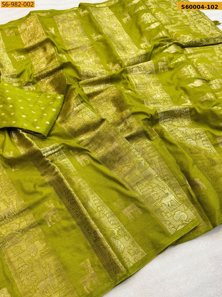 Fancy Moonga Viscose Soft Silk Saree