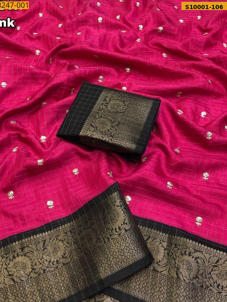 Fancy Dola Checks Printed Sarees