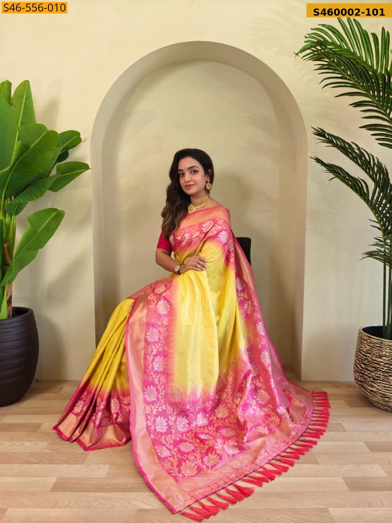 [S460002-101] Premium Dual tone silk sarees (S460002-101)