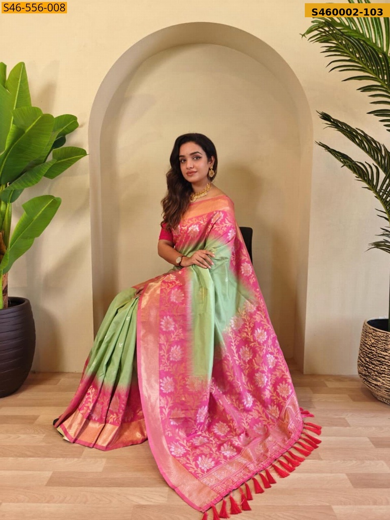 Premium Dual tone silk sarees