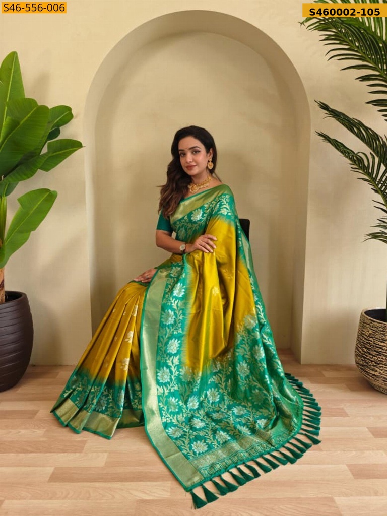 Premium Dual tone silk sarees