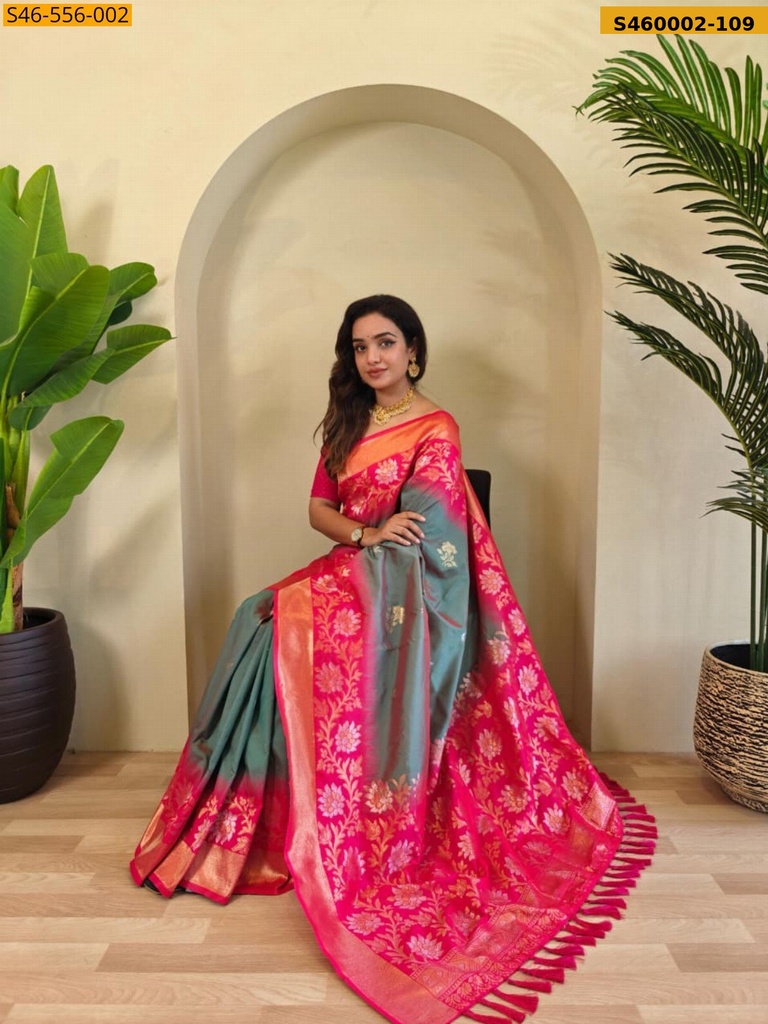 Premium Dual tone silk sarees