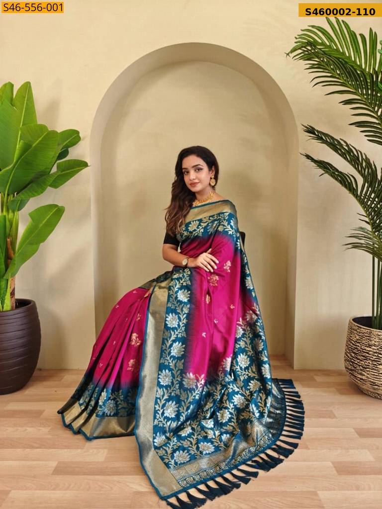 Premium Dual tone silk sarees