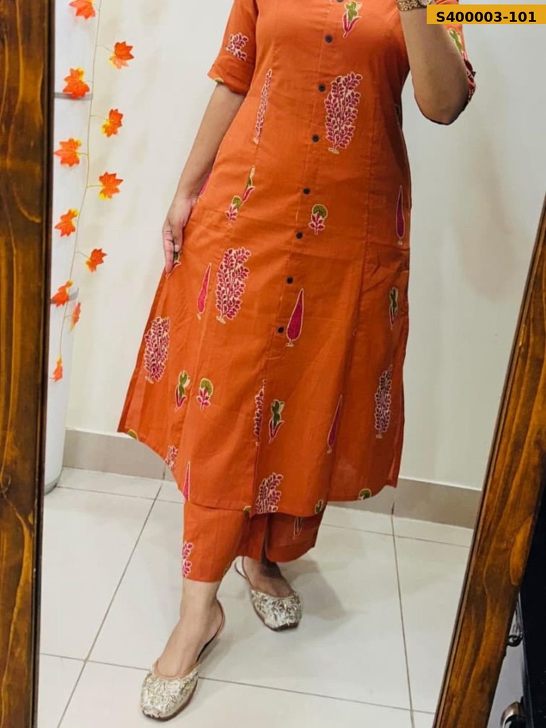 [S400003-101] Fancy Cotton Coord set (S400003-101, M)