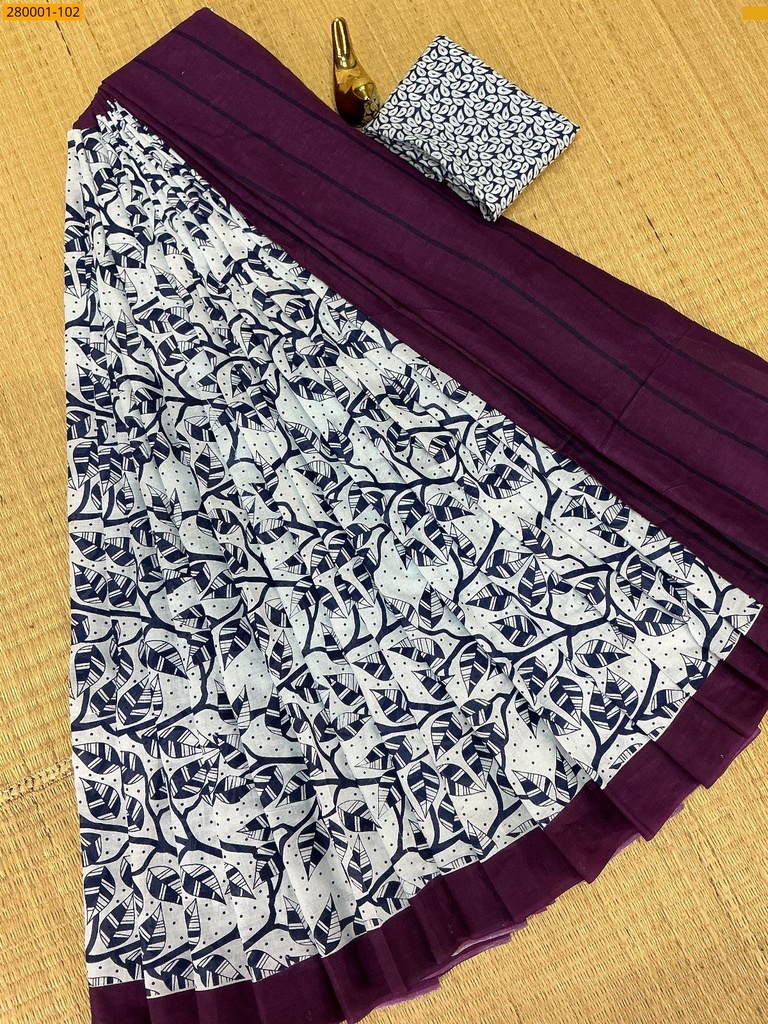 Mulmul cotton sarees
