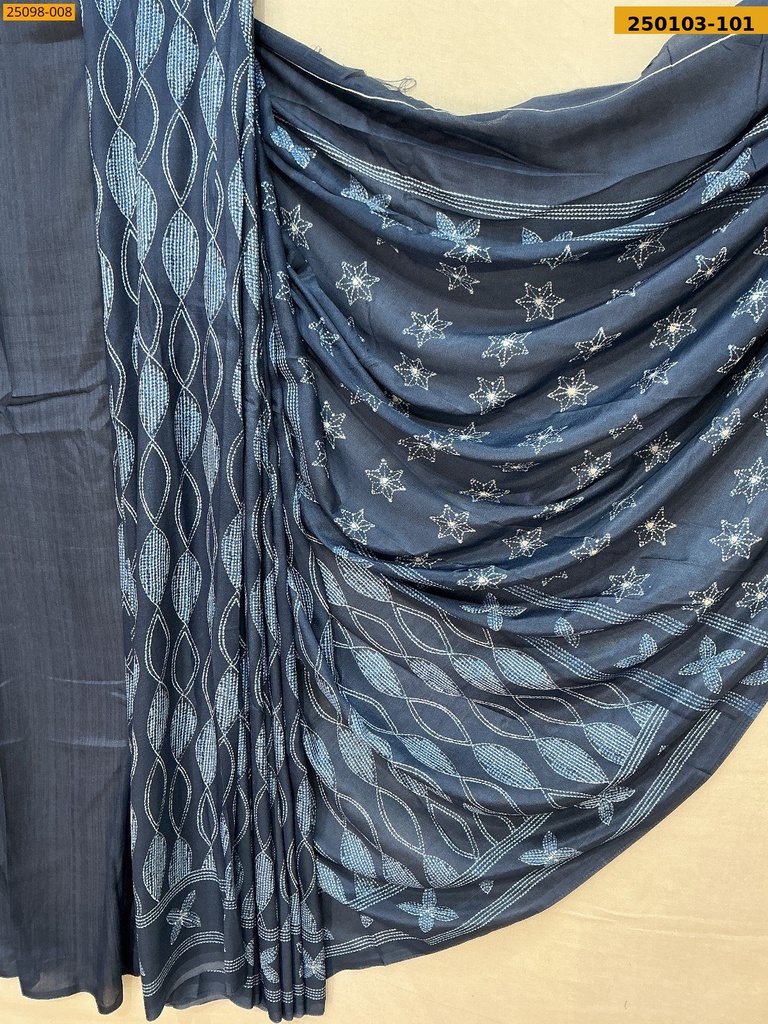 [250103-101] Malbari Crepe Silk Printed Sarees (250103-101)