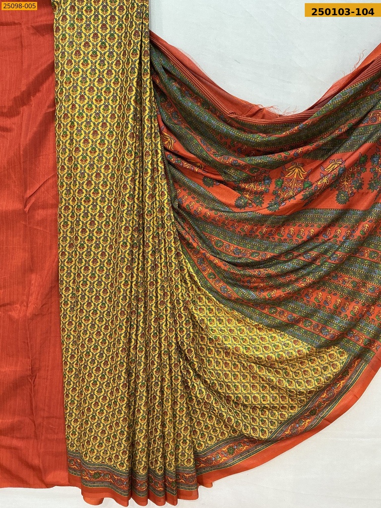 Malbari Crepe Silk Printed Sarees
