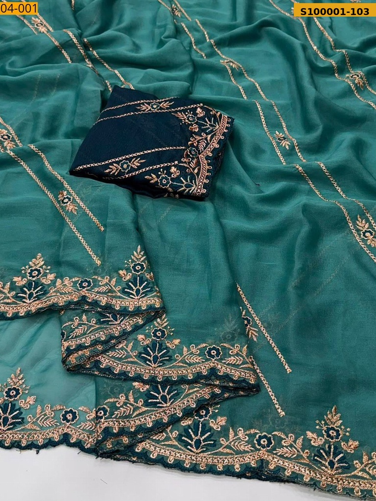 Fancy Star Georgette Saree