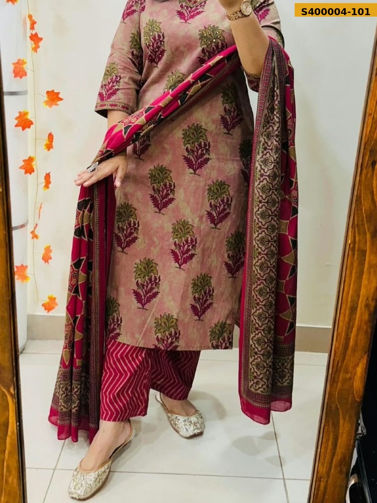 [S400004-101] Azrak cotton 3 piece suit (S)